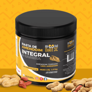 Pasta de Amendoim Integral & Caseira 1kg - BoomMix (100% amendoim)